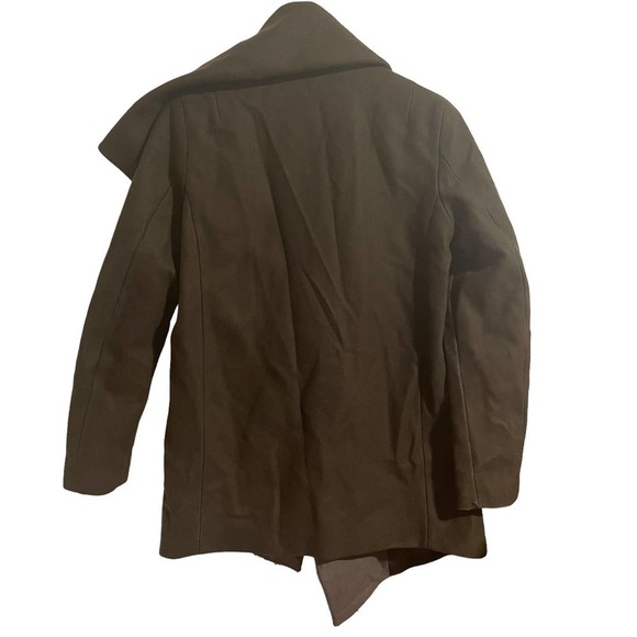 ALLSAINTS Chocolate Brown Wool Blend Jax Jacket w/Pockets - Picture 8 of 9